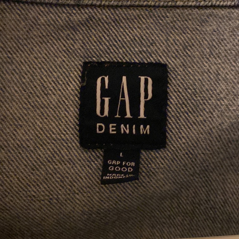 GAP Light Blue Jean Jacket Large - Picture 2 of 2